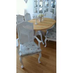 Extending Dining Table with six chairs.