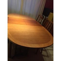 Dining table and chairs