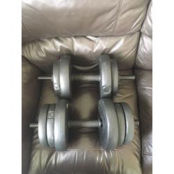 Weight bench and weights