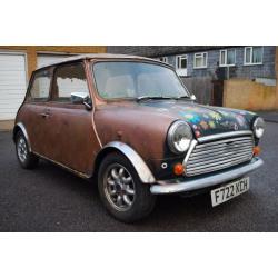 1989 Austin Mini Racing Flame *** RESTORATION PROJECT *** for spares or parts