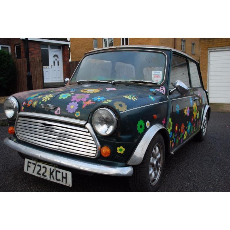 1989 Austin Mini Racing Flame *** RESTORATION PROJECT *** for spares or parts