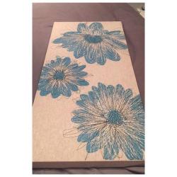 Detailed flower canvas