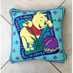 Turquoise Winnie The Pooh Cushion