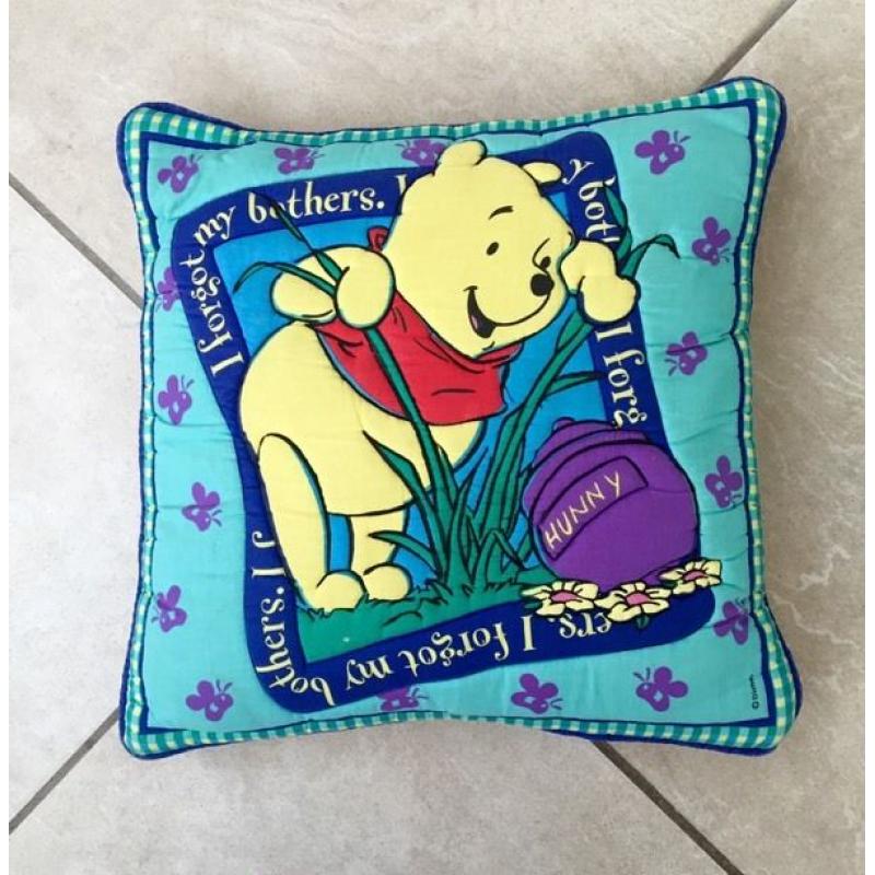 Turquoise Winnie The Pooh Cushion