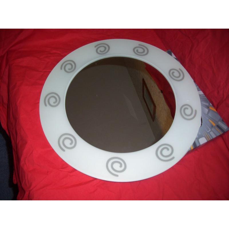 Frameless Round Wall Mirror