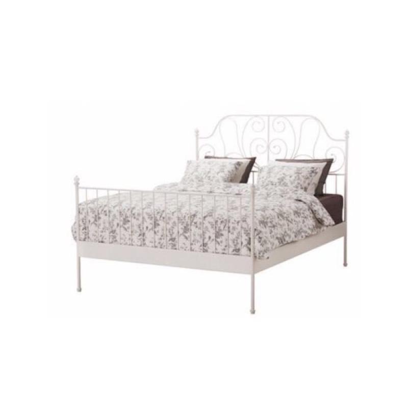 IKEA DOUBLE BED FRAME WHITE