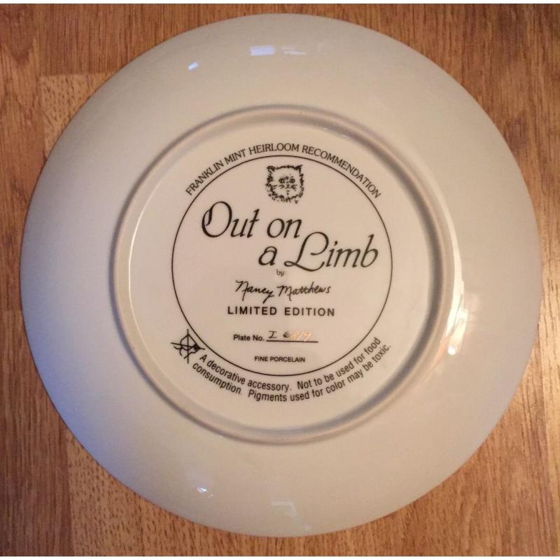 "Out on a Limb" special edition collectors plate