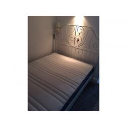 IKEA DOUBLE BED FRAME WHITE