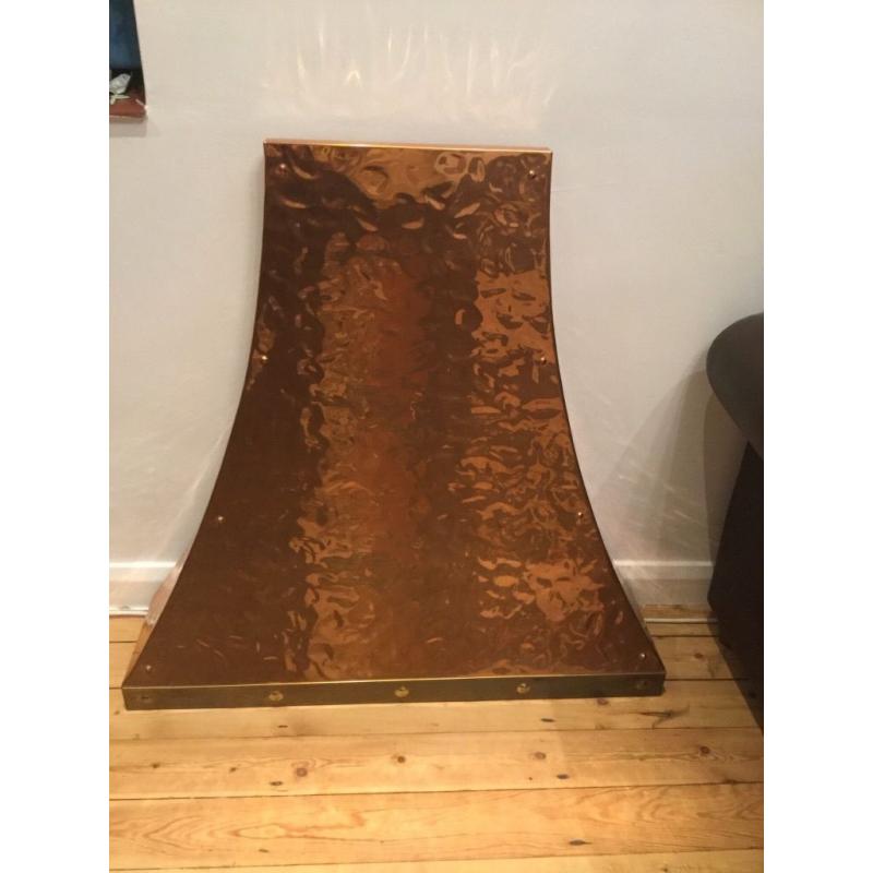 Attractive copper firehood canopy