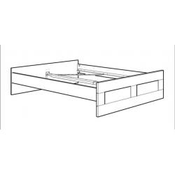 IKEA SUPER KING SIZE BRIMNES WHITE BED FRAME AND MATTRESS