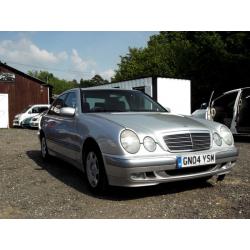 2004 MERCEDES-BENZ E 200 KOMPRESSOR RED TOP AUTOMATIC SILVER PX SWAP SWOP