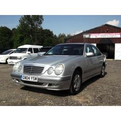 2004 MERCEDES-BENZ E 200 KOMPRESSOR RED TOP AUTOMATIC SILVER PX SWAP SWOP