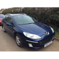 PEUGEOT 407 estate diesel 2.0 fully loaded wide sceen nav panaramic roof diesel new shape 2008