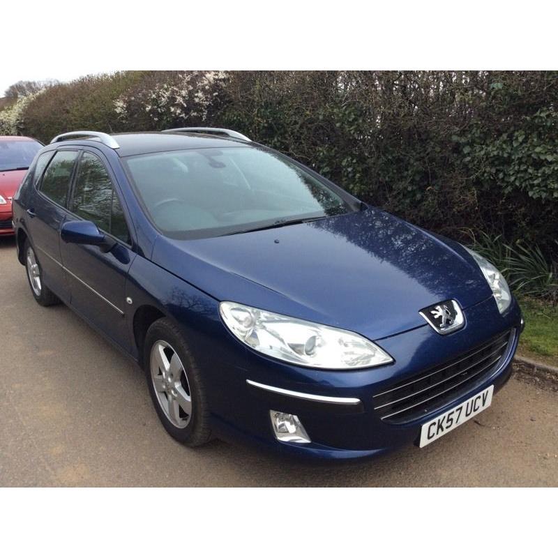 PEUGEOT 407 estate diesel 2.0 fully loaded wide sceen nav panaramic roof diesel new shape 2008