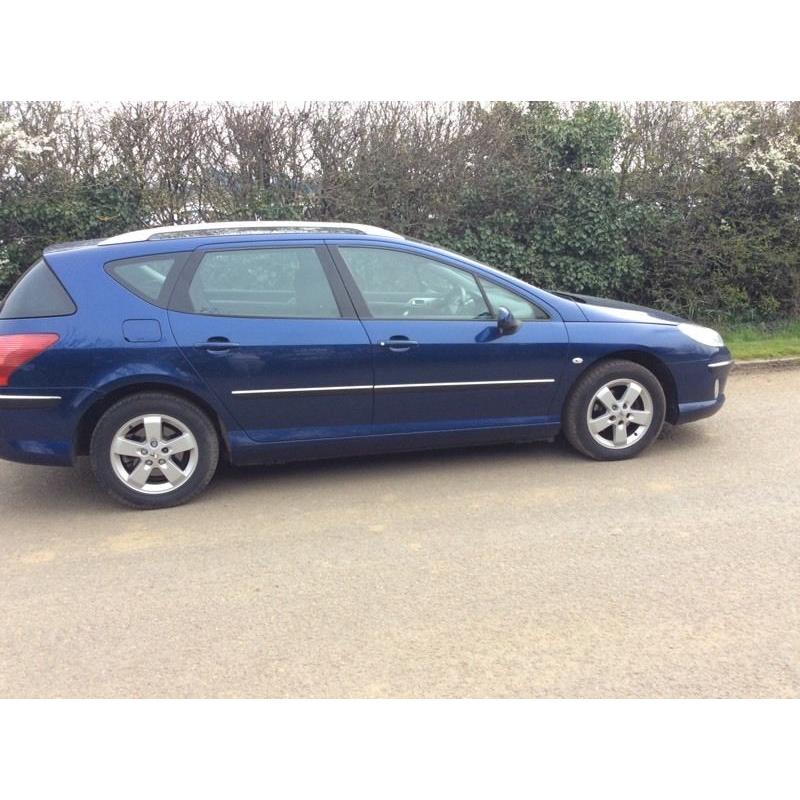 PEUGEOT 407 estate diesel 2.0 fully loaded wide sceen nav panaramic roof diesel new shape 2008