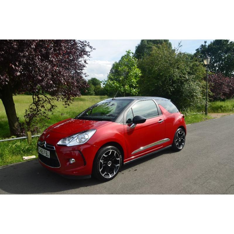 2015 CITROEN DS DS3 DSTYLE PURETECH S/S RED CABRIO convertible