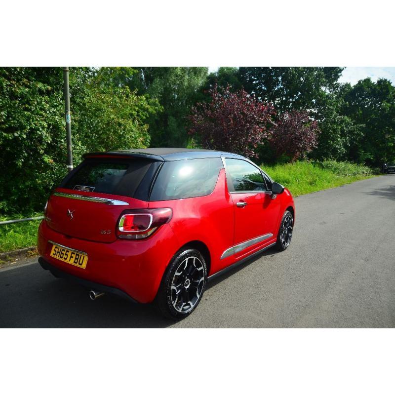 2015 CITROEN DS DS3 DSTYLE PURETECH S/S RED CABRIO convertible