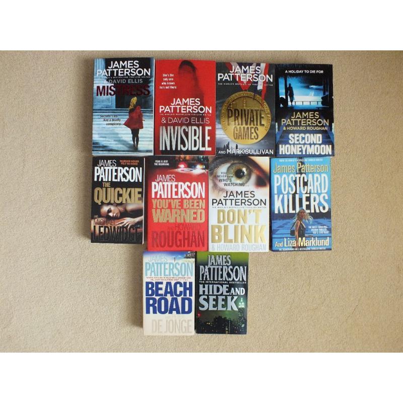 19 Different James Patterson Novels