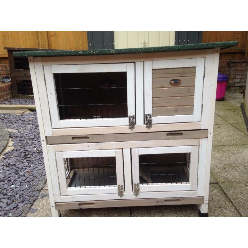 3 ft RABBIT/GUINEA PIG HUTCH/CAGE DOUBLE DECKER