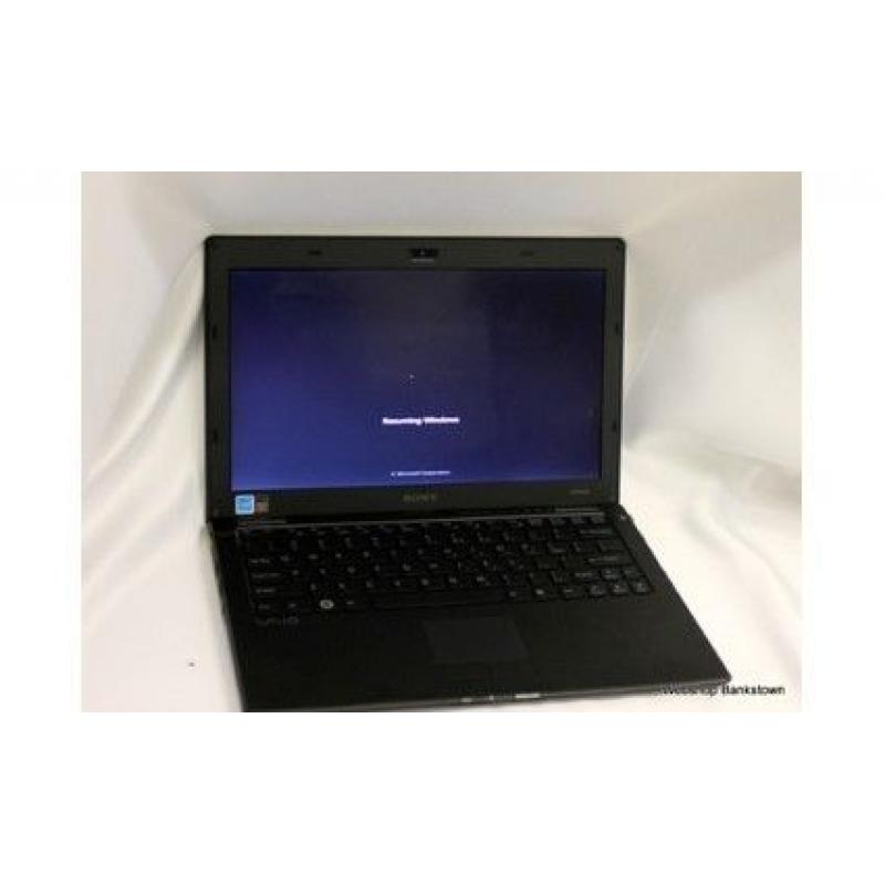 Sony Vaio VPCX115LG slim and light portable laptop with SSD hard drive and webcam integrated