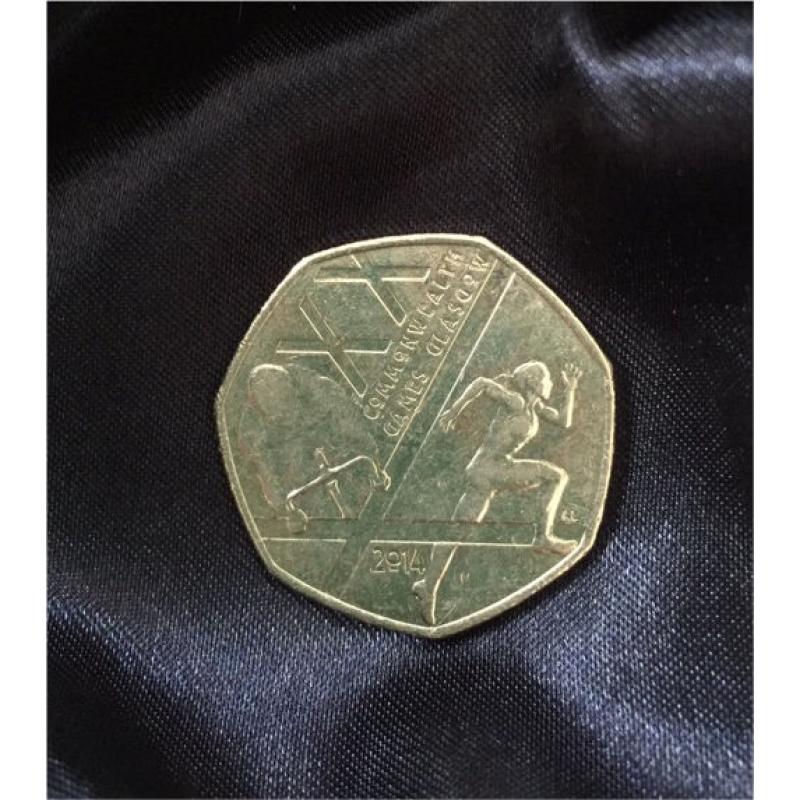 *Rare* Commonwealth Games 50p Coin