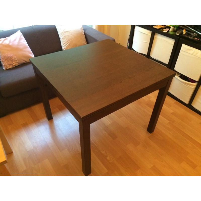 Ikea Bjursta Black/Brown Extendable table. Rrp 140