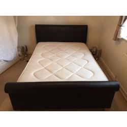 Double bed and mattress