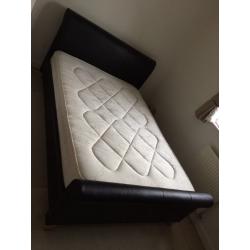 Double bed and mattress