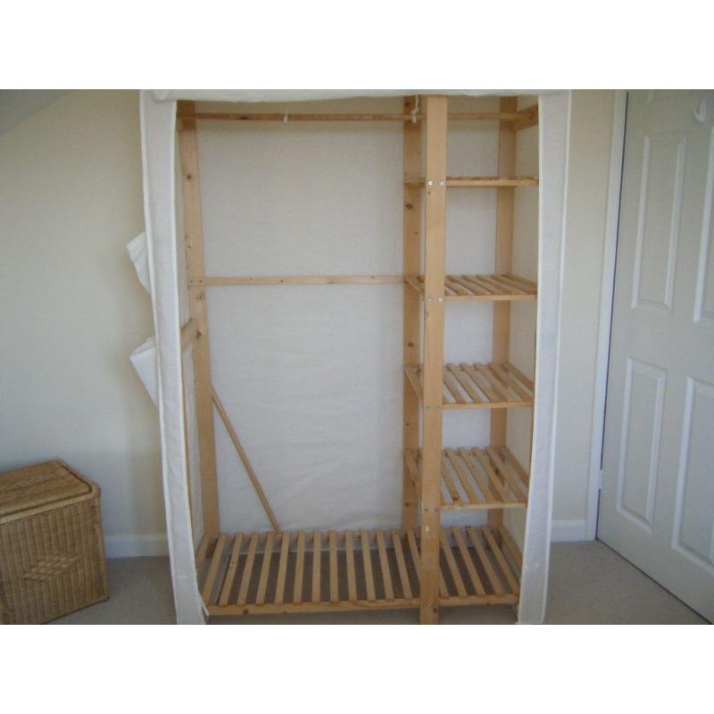 Ikea Pine & Cloth wardrobe