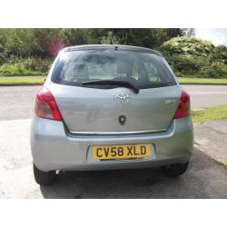 TOYOTA YARIS 1.3 TR VVTI 5d 86 BHP (silver) 2008