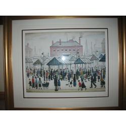 Market Scene, Northern Town, 1939 by L.S.Lowry. Only 99 worldwide