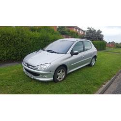 PEUGEOT 206 1.4 2006 YEAR 12 MONTHS MOT TAX 69.00MILAGE