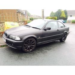 Bmw 318i Ci Automatic Coupe Full Matt Black 17 inch M Sport Alloy Private Plate Swap P.x Welcome