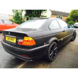 Bmw 318i Ci Automatic Coupe Full Matt Black 17 inch M Sport Alloy Private Plate Swap P.x Welcome