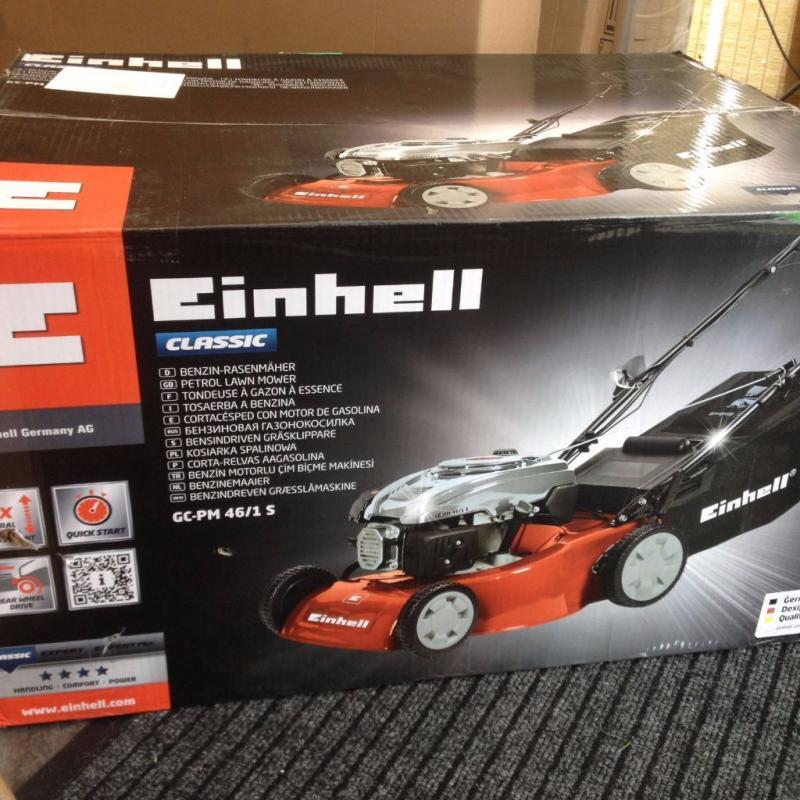 PETROL LAWN MOWER. BRAND NEW & BOXED. Einhell GC-PM 46/1 135cc. HALF PRICE!!!! BRADFORD W YORKS