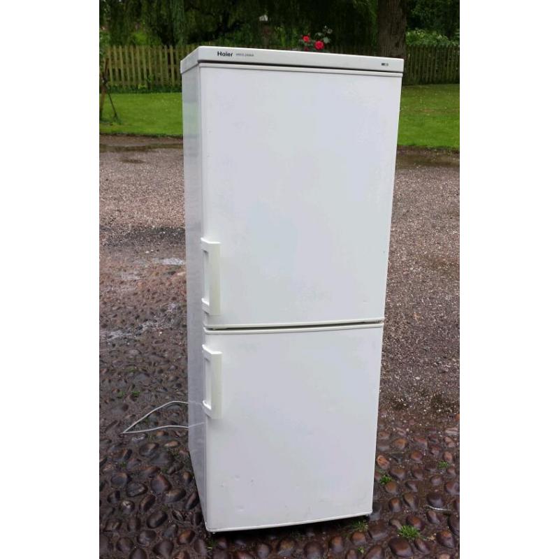 VERY NICE HAIER WHITE FRIDGE FREEZER - GOOD WORKING CONDITION