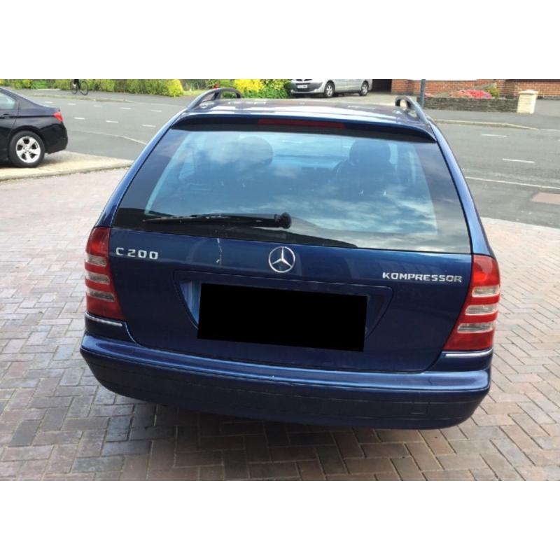 Reduced Mercedes c200 avantgarde kompressor estate 1 year mot 59071 miles 53 plate