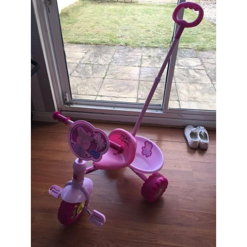 Toddler peppa pig bike