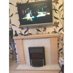 Various - Fire Surround/Elec Fire, Chest drawers/Mirror 2 x double bed bases with 4 drawers/h/boards