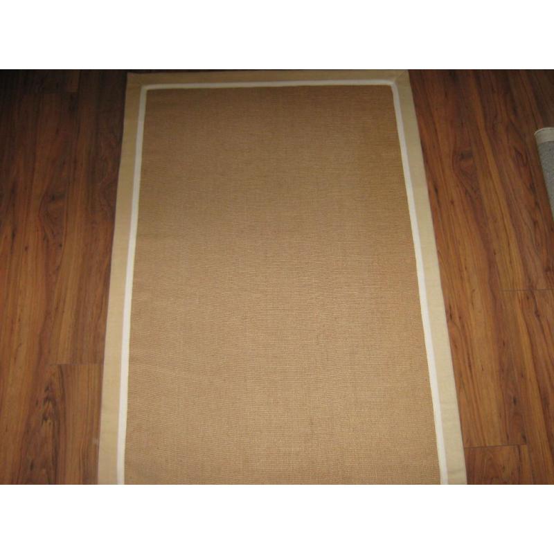 Rug - 1.5Mtr Long x 1Mtr Wide 100% Natural Jute with a Cotton Border