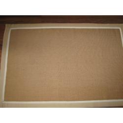 Rug - 1.5Mtr Long x 1Mtr Wide 100% Natural Jute with a Cotton Border