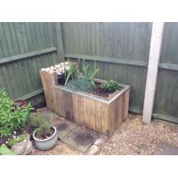 Free garden pond or raised bed, handmade