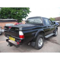 MITSUBISHI L200 4WD TROJAN LWB DCB, Black, Manual, Diesel, 2006