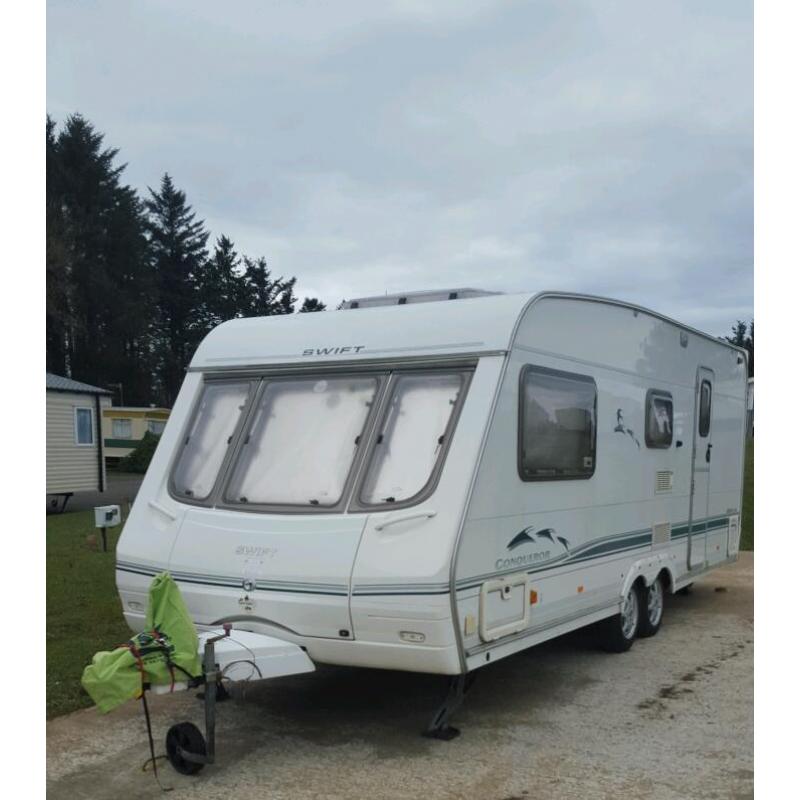 Swift Conqueror 580 Lux 2003 4 berth, twin axle. All you need to get started!