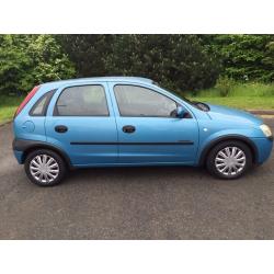 VAUXHALL CORSA 1.2 COMFORT 5 DOOR METALLIC BLUE, MOT LOW MILES