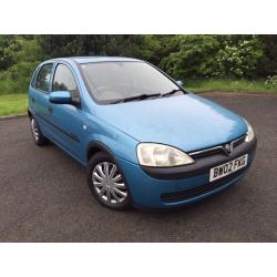 VAUXHALL CORSA 1.2 COMFORT 5 DOOR METALLIC BLUE, MOT LOW MILES