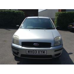 2003 Ford Fusion 1.4 aircon service history 7 months mot bargain