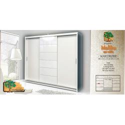 Brand New Sliding Door Wardrobe MALIBU 250cm / 98in WHITE, delivery available