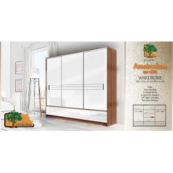 Brand New Sliding Door Wardrobe AMSTERDAM 250cm / 98in WHITE, delivery available