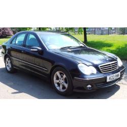 2005 55 MERCEDES C220 CDI AVANTGARDE SE BLACK MOT 05/17(CHEAPER PART WELCOME)